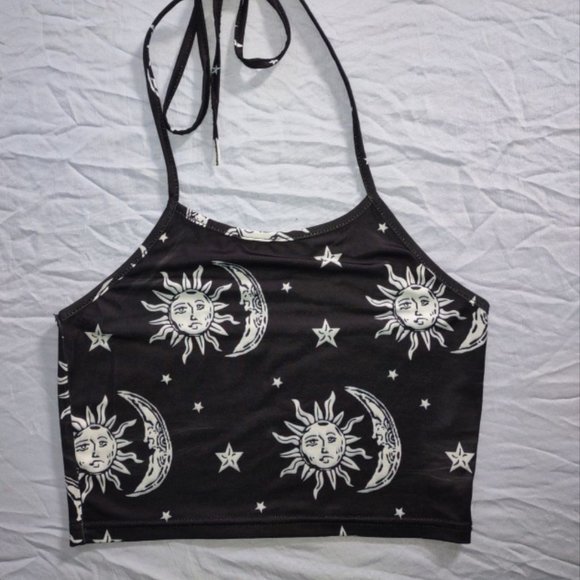 SOLD- Sun & Moon Halter Top - Picture 2 of 7